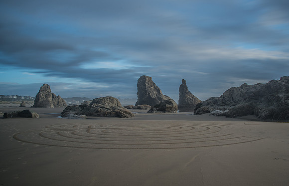 Circles...Sand - Bandon- 9-20-17-15